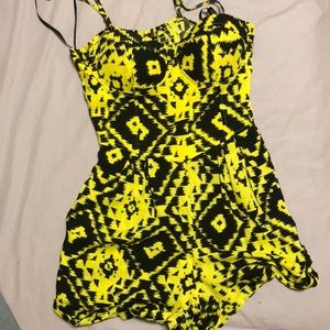 Black and Yellow Romper/Playsuit